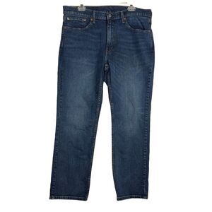 Levi's 514 Jeans Mens Size 36x30 Blue Straight Fit 100% Cotton Denim Dark Wash